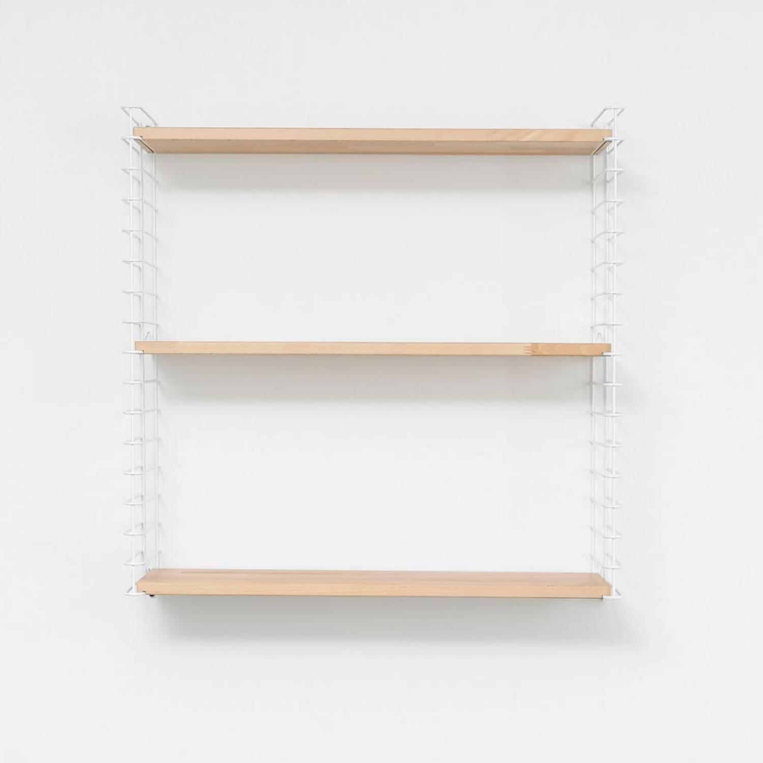 moord studio Detecteerbaar Tomado boekenrek - wit frame en houten planken | Blokker