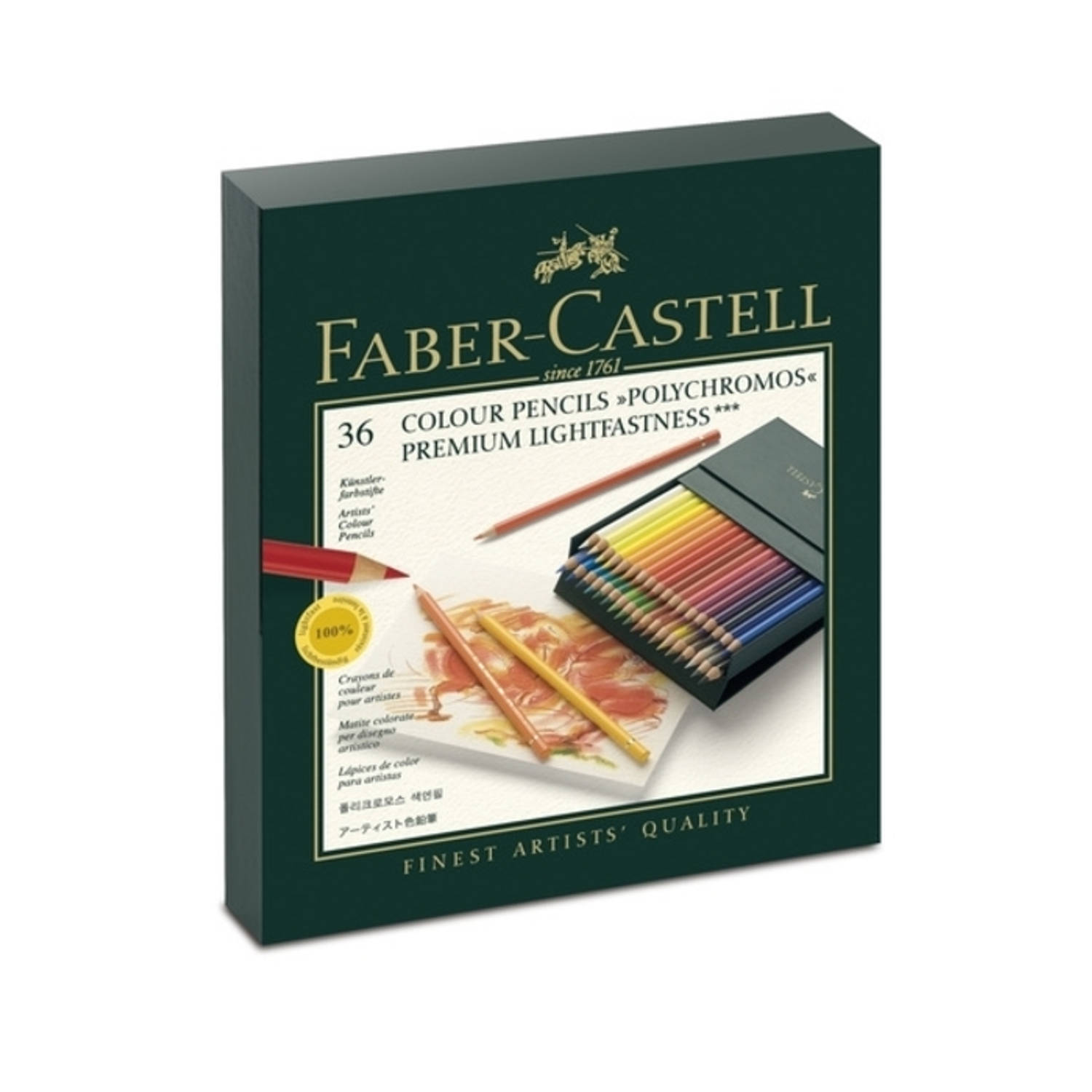 Faber-Castell Polychromos Kleurpotloden Studio box met 36 stuks (110038)