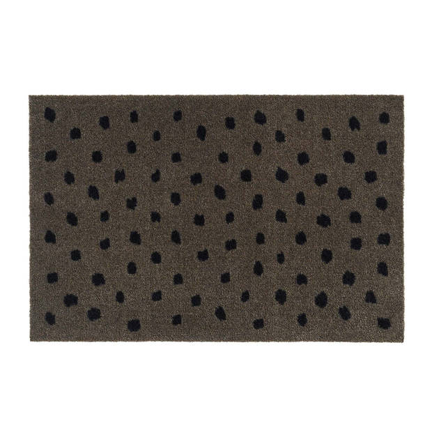 Schoonloopmat Ambiance dots pepper 50x75 cm