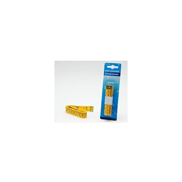 Geel plastic meetlint 150 cm - Meetlint