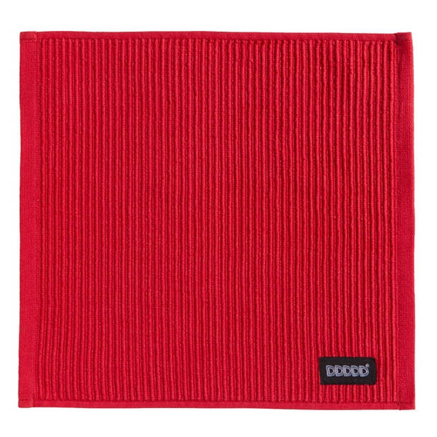 DDDDD Vaatdoek Basic Clean 30x30cm - classic red - set van 4