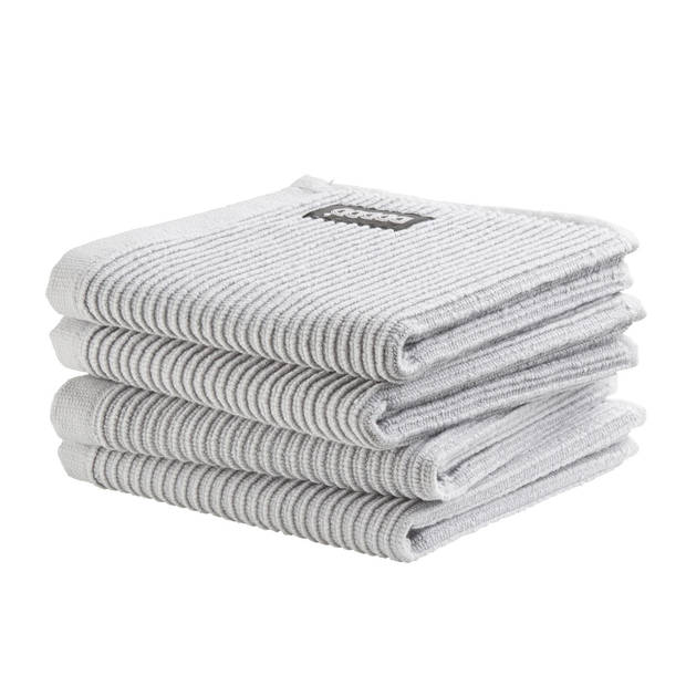 DDDDD Vaatdoek Basic Clean 30x30cm - neutral light grey - set van 4