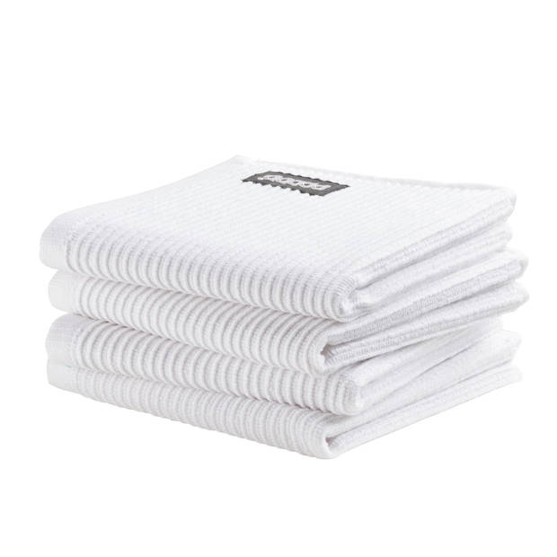 DDDDD Vaatdoek Basic Clean 30x30cm - neutral white - set van 4