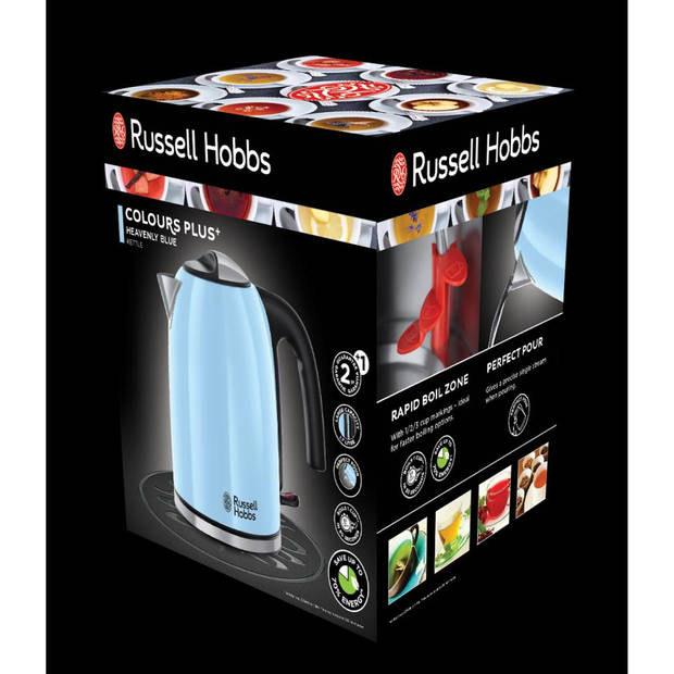 Russell Hobbs waterkoker colours plus - Blauw - 1,7 liter