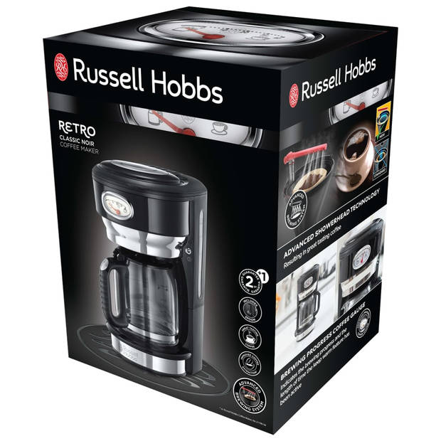 Russell Hobbs filterkoffiezetapparaat Retro Classic - zwart