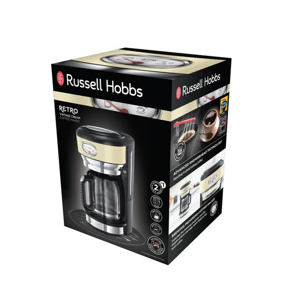 Russell Hobbs koffiezetapparaat Retro Classic - crème