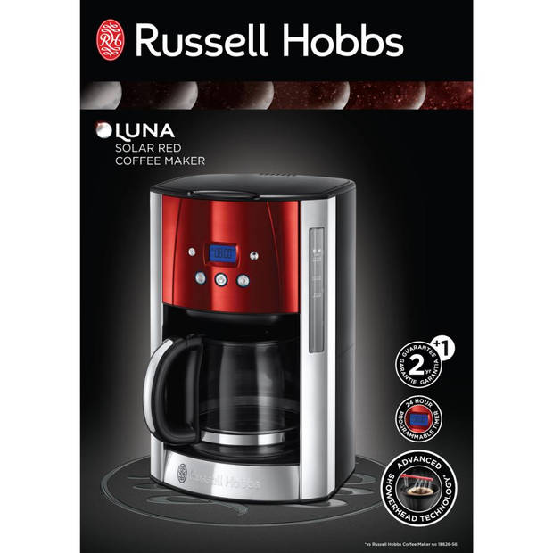 Russell Hobbs koffiezetapparaat Luna - rood