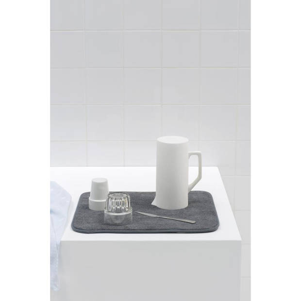 Brabantia Sink Side afdruipmat microvezel 47 x 40 cm - Dark Grey