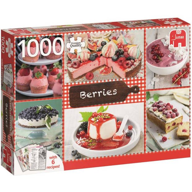 Jumbo puzzel berries + 6 recepten - 1000 stukjes