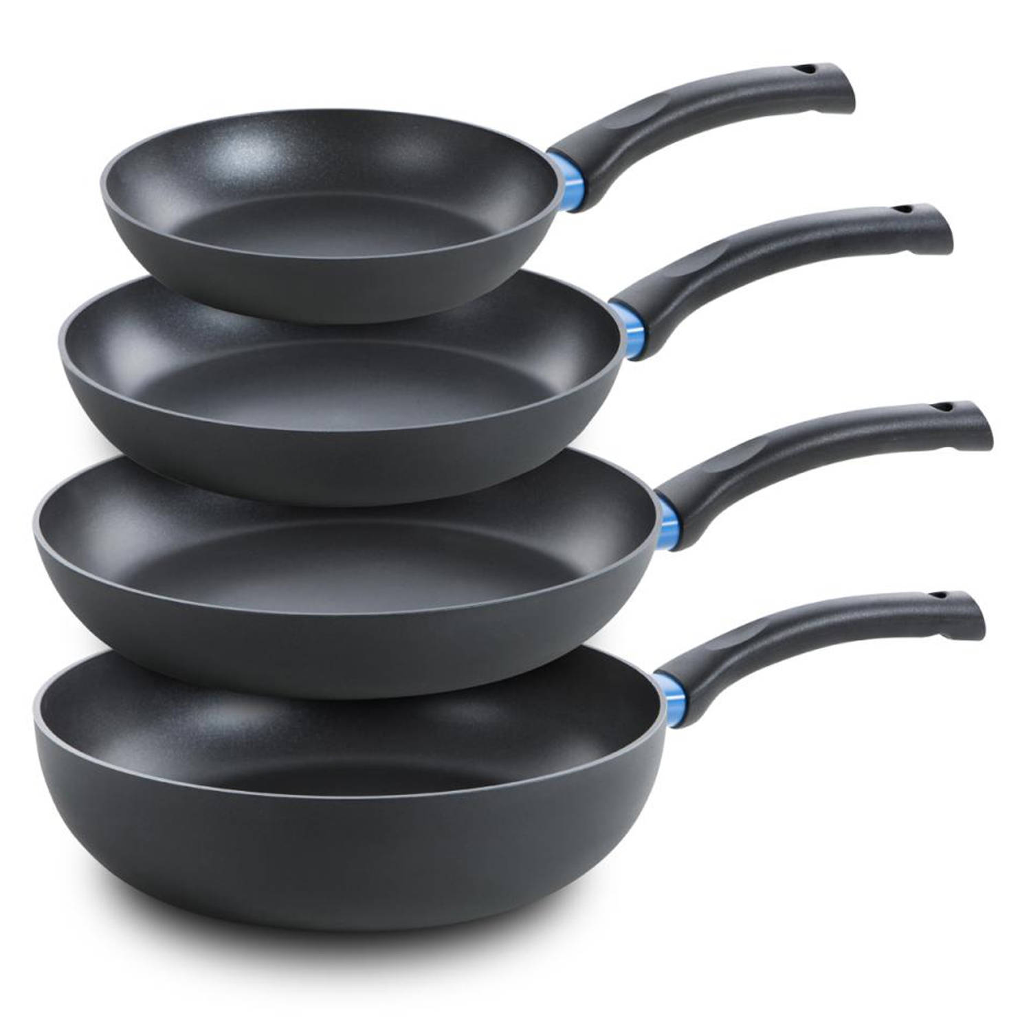 nederlaag niezen Opstand BK Blue Label Basics pannenset - koekenpan & wok - set van 4 | Blokker