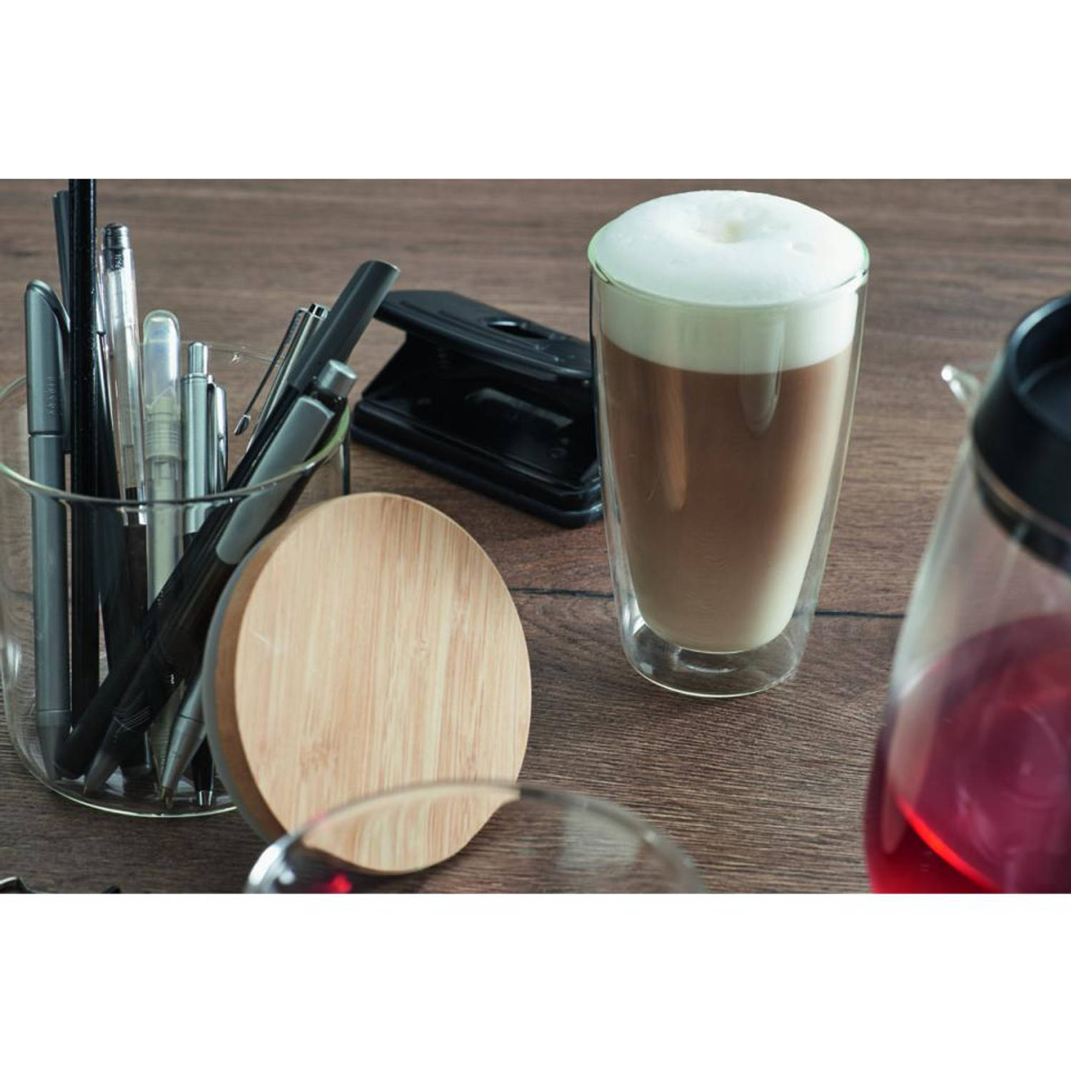 Montana Latte glazen - dubbelwandig - 33 cl - set van 2 | Blokker