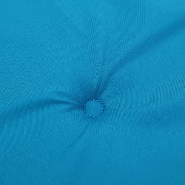 vidaXL Tuinstoelkussens 4 st hoge rug 120x50x3 cm stof blauw
