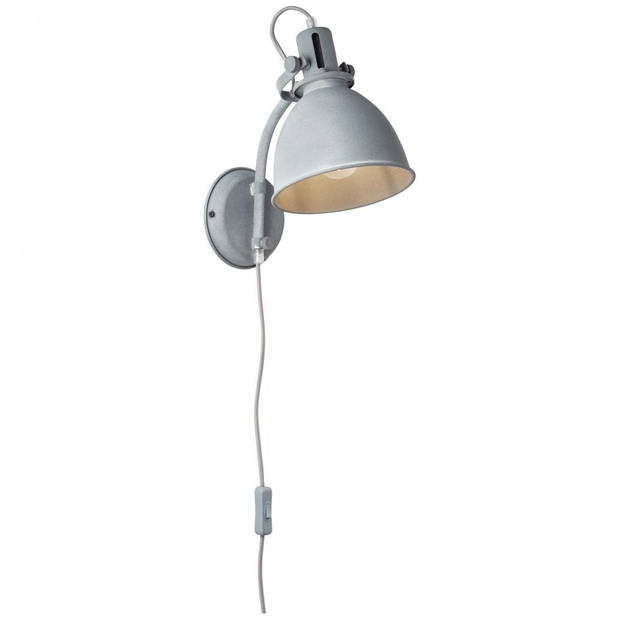 Brilliant wandlamp Jesper - max 60W - beton grijs