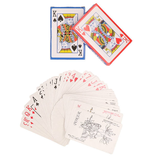 2x Pakje speelkaarten 54 stuks - Kaartspel