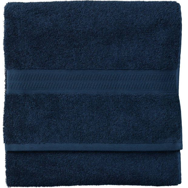 Blokker handdoek 500g - donkerblauw - 140x70 cm