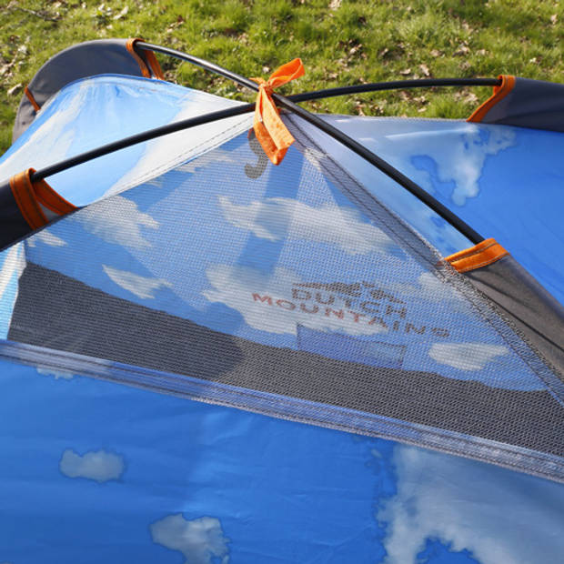 Dutch Mountains - Tent Pop Up - Wolken Tent - 210cm - 2 persoons lichtgewicht - Extra donkere binnentent