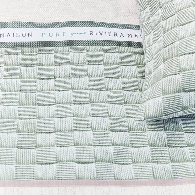 Rivièra Maison Rivièra Maison Pure Resort dekbedovertrek - Lits-jumeaux (240x200/220 cm + 2 slopen) - Katoen - Green