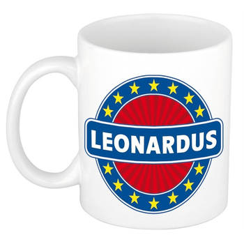 Voornaam Leonardus koffie/thee mok of beker - Naam mokken