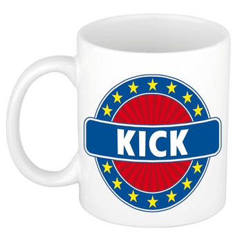 Voornaam Kick koffie/thee mok of beker - Naam mokken