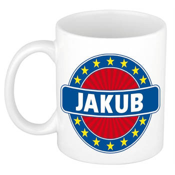 Voornaam Jakub koffie/thee mok of beker - Naam mokken