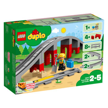 Blokker LEGO DUPLO treinbrug en rails 10872 aanbieding