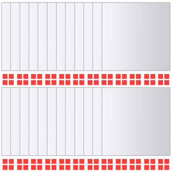 vidaXL 24 st Spiegeltegels vierkant glas