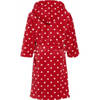 Badjas rood met witte stippen voor kinderen 134/140 (9-10 jr) - Badjassen