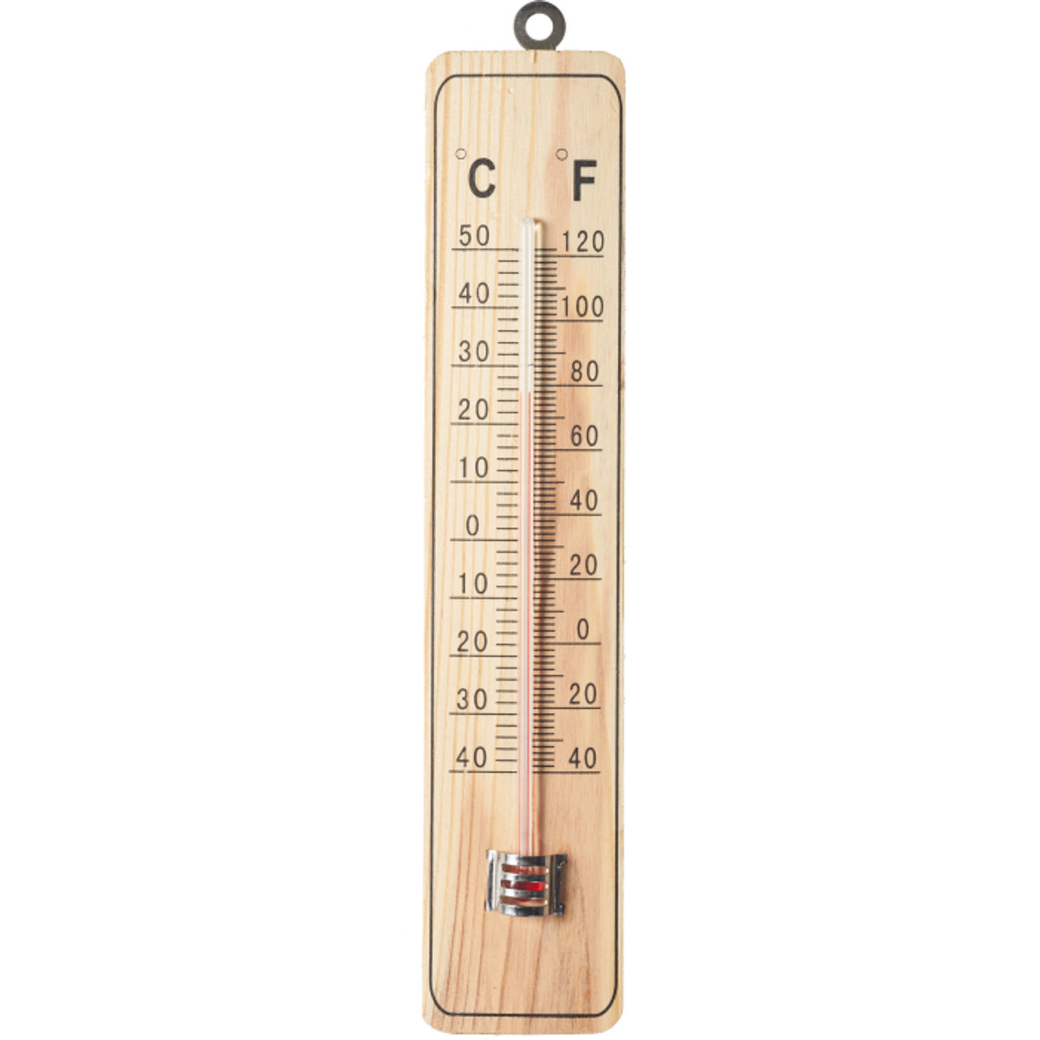 Thermometer Hout 25cm Blokker