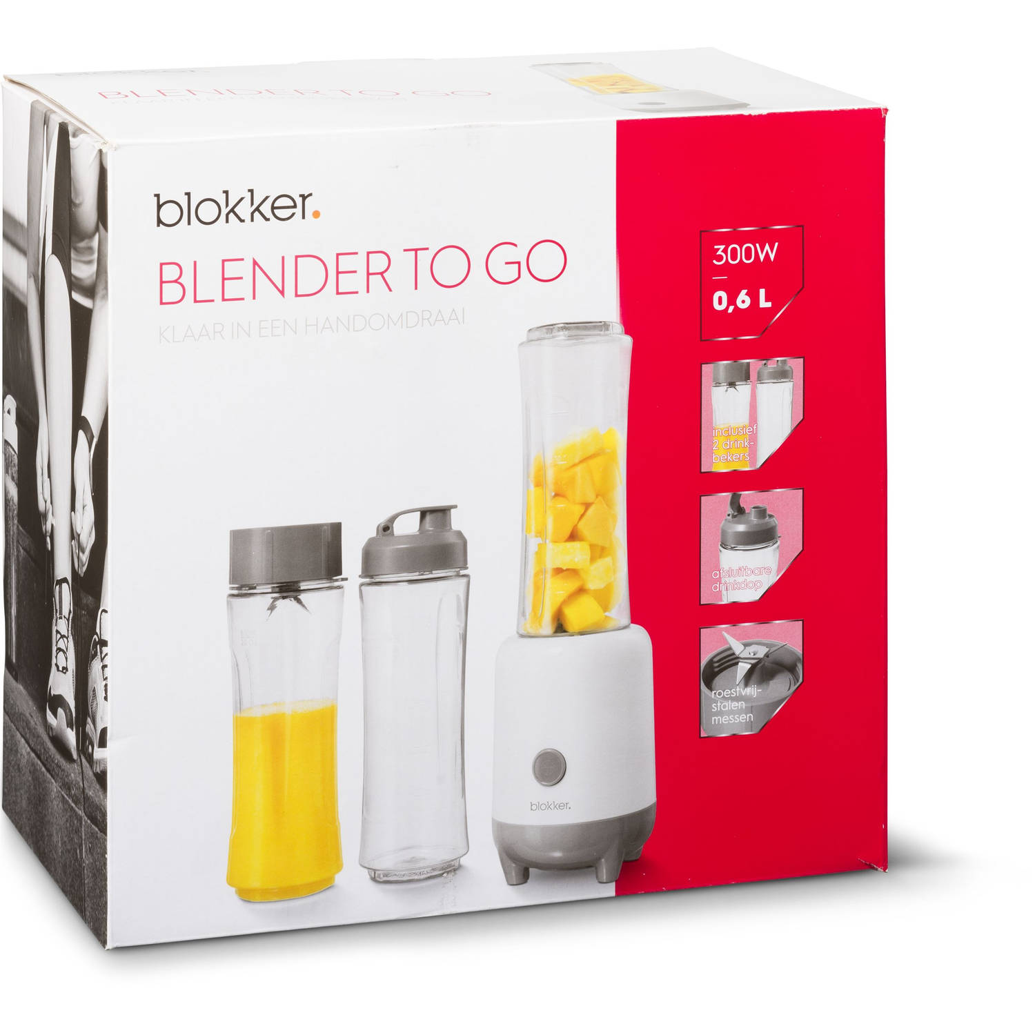 dief Nathaniel Ward backup Blokker BL-13301 Blender To-Go 0,6L | Blokker