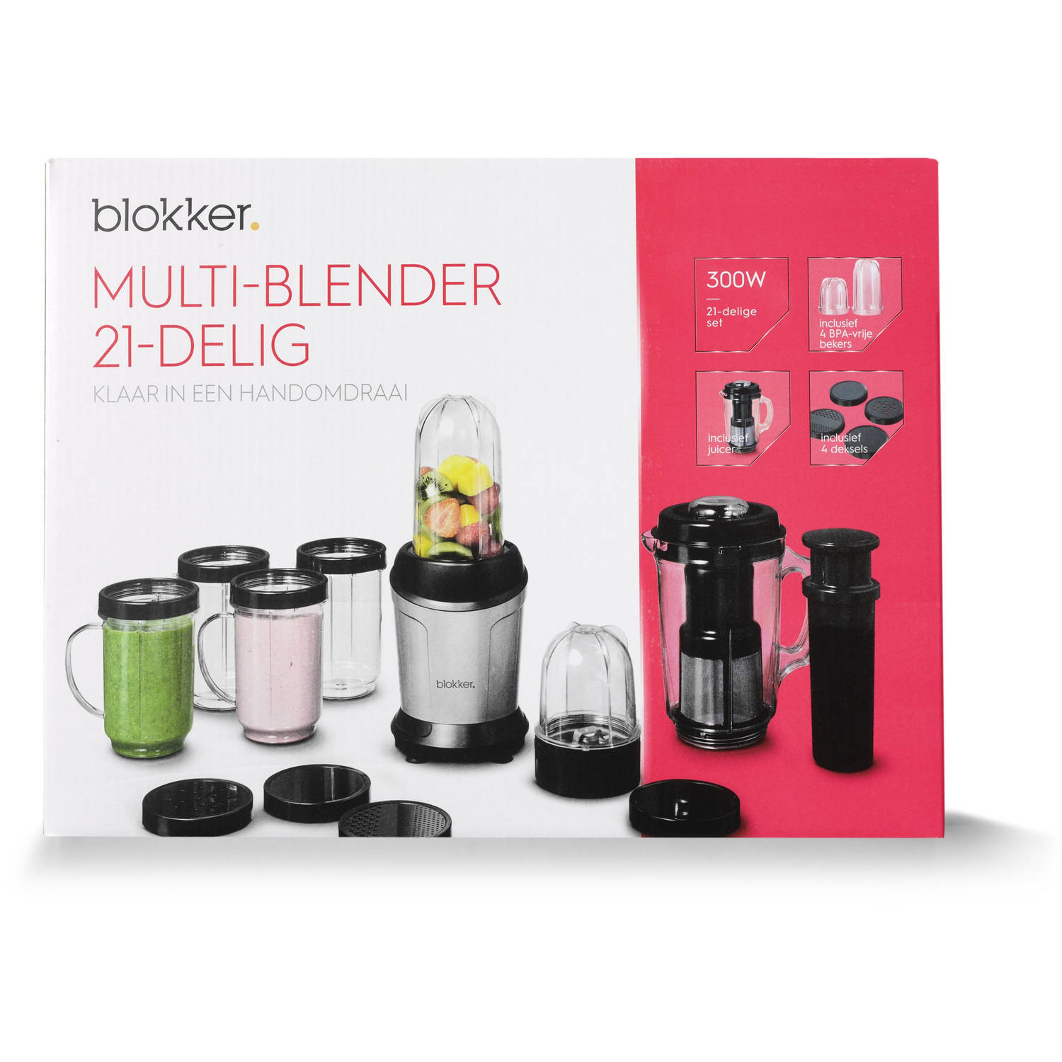 Onderstrepen methaan Handvest Blokker blender BL-13401 - 21-delig | Blokker