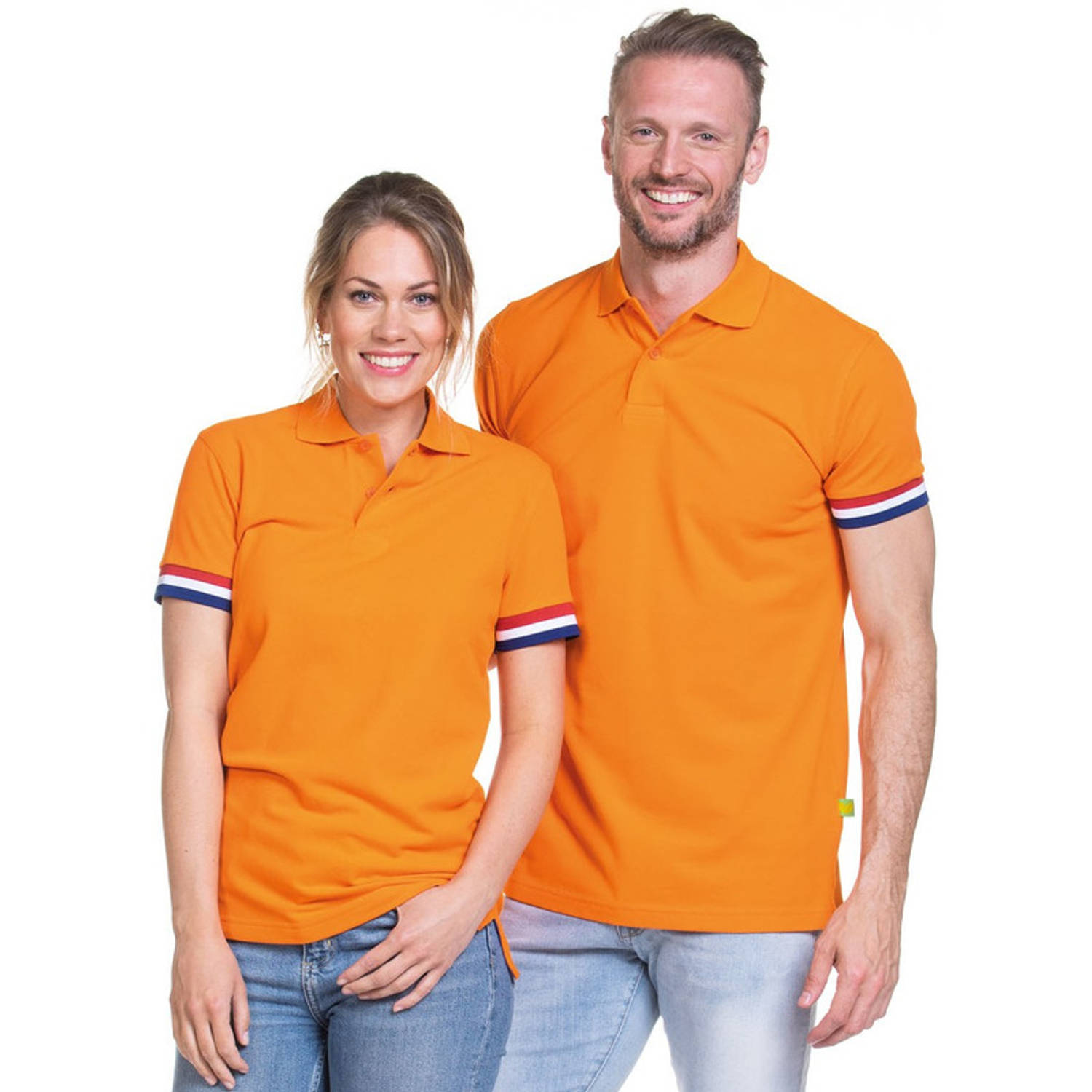 Oranje katoenen met Nederlandse vlag voor heren - | Blokker