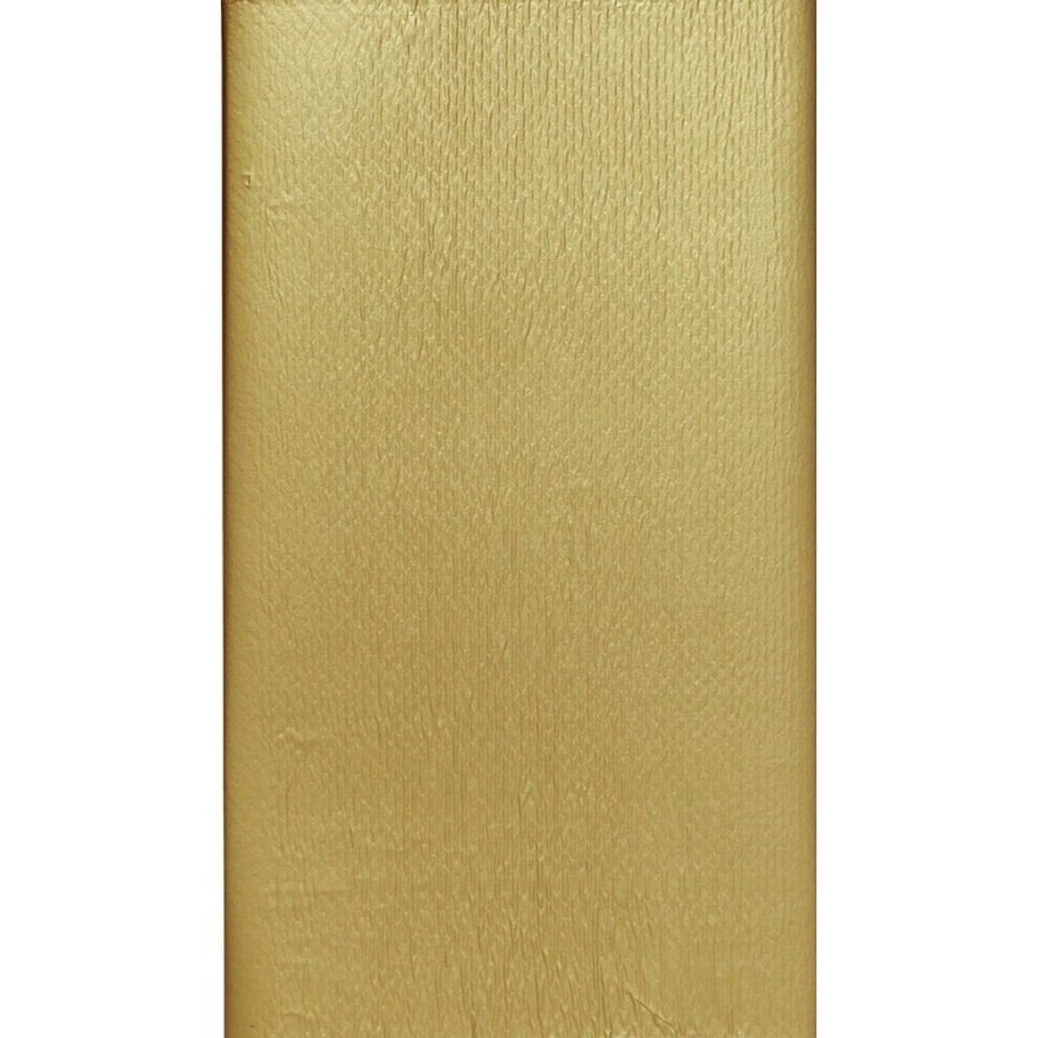 Goudkleurig tafelkleed/tafellaken 138 x 220 cm - | Blokker