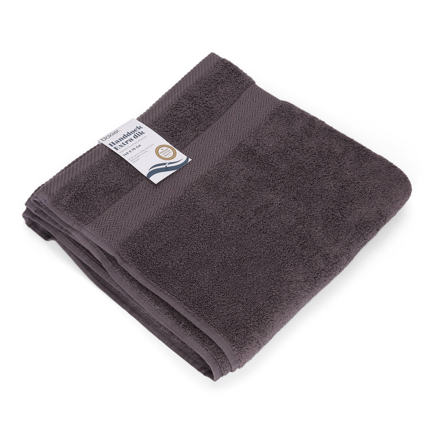 vermijden Van toepassing Hover Blokker handdoek 600g - donkergrijs 140x70 cm | Blokker