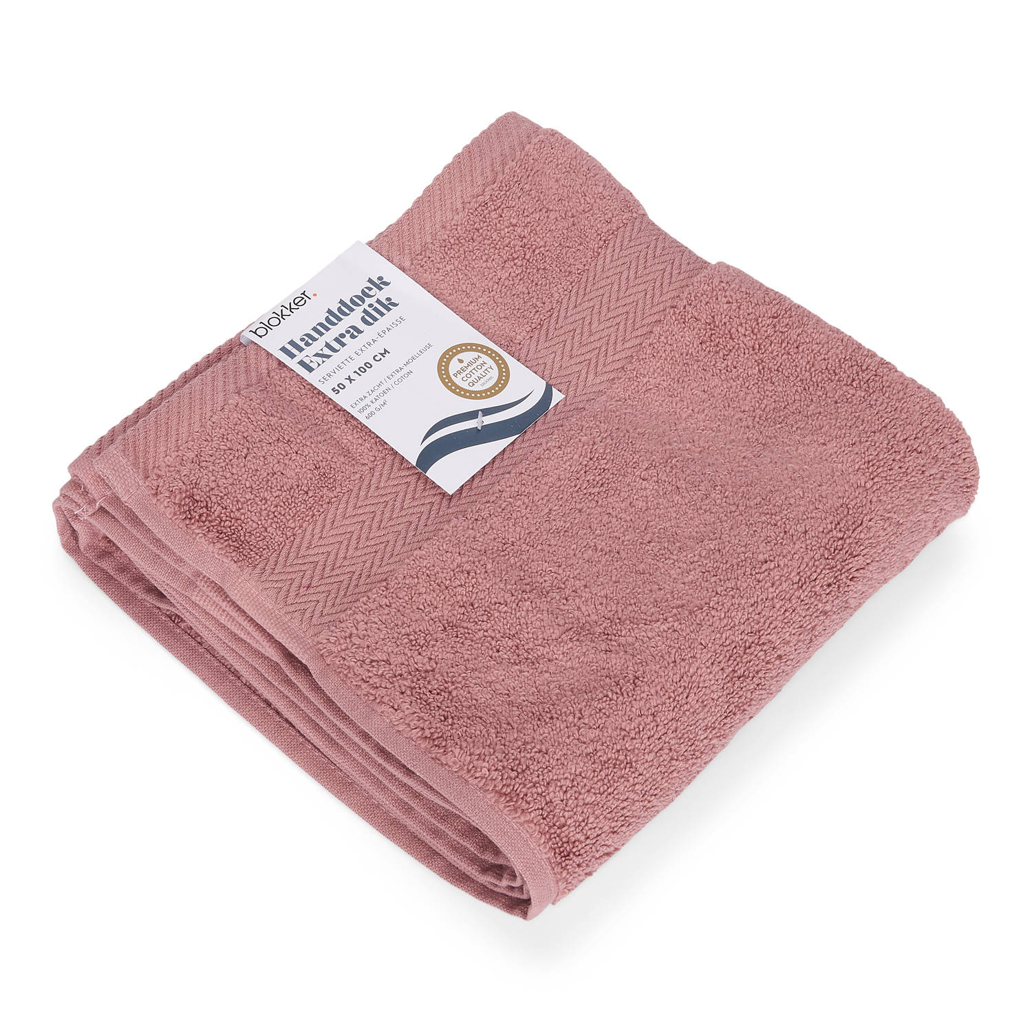 Voorschrift oor volgens Blokker handdoek 600g - roze 50x100 cm | Blokker