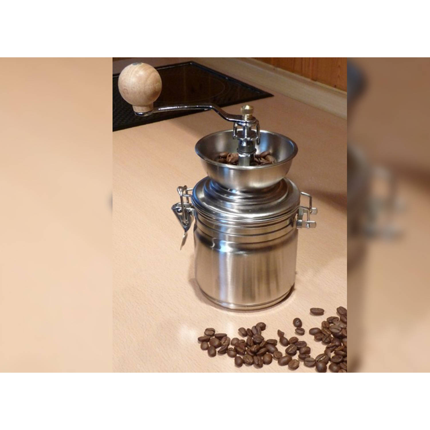 HI Handmatige Koffiemolen RVS - Groot - Handgemalen Koffie |