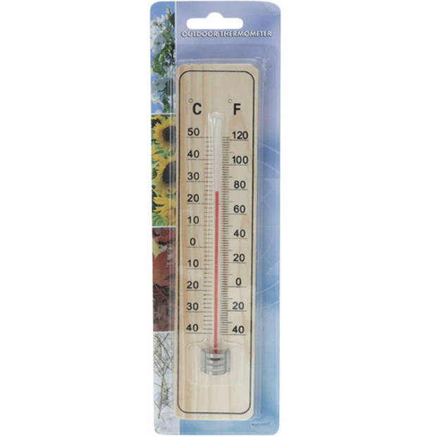 Thermometer Hout 25cm