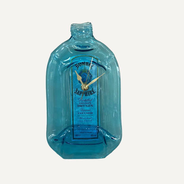 Originele Bombay Sapphire Gin fles klok - Wandklokken