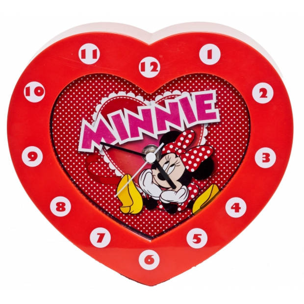 Minnie Mouse klok hartjesvorm - Wandklokken