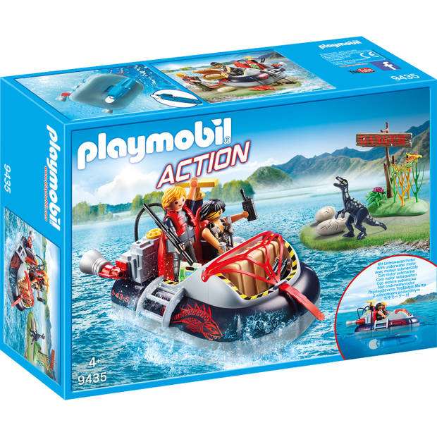 PLAYMOBIL Action hovercraft met onderwatermotor 9435