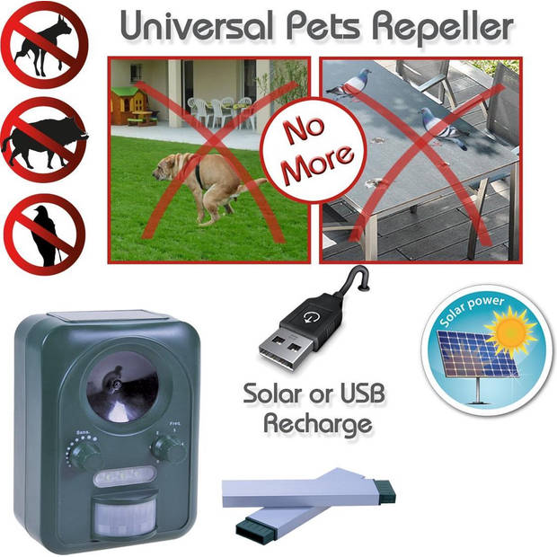 Universal Animal Repeller - Verjaagt dieren en ongedierte