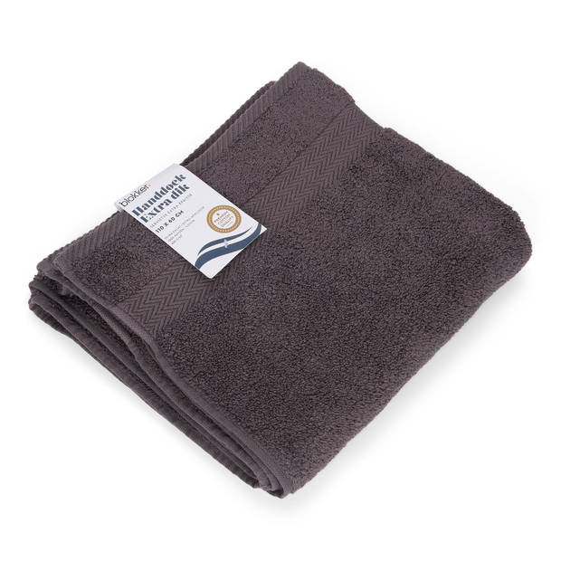 Blokker handdoek 600g - donkergrijs 110x60 cm