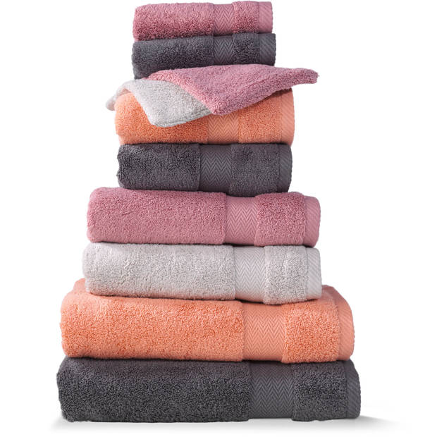 Blokker handdoek 600g - roze 50x100 cm