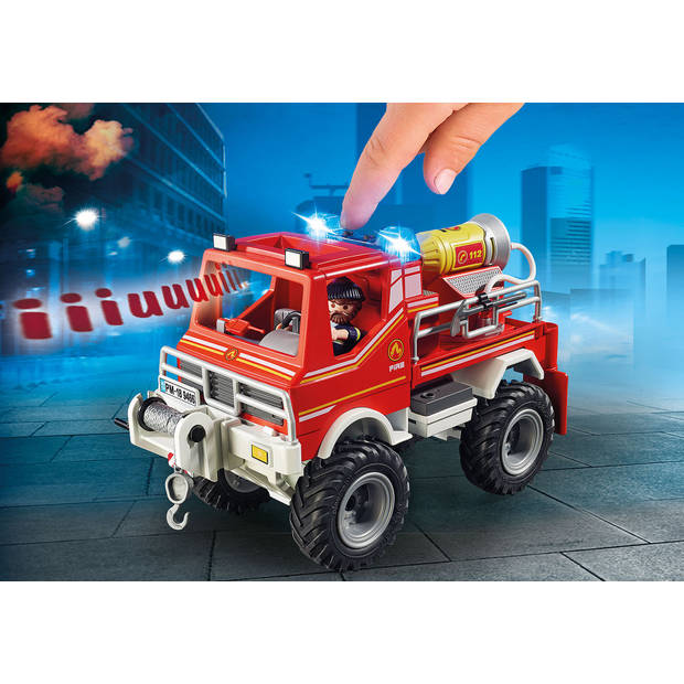 PLAYMOBIL City Action brandweer terreinwagen met waterkanon 9466