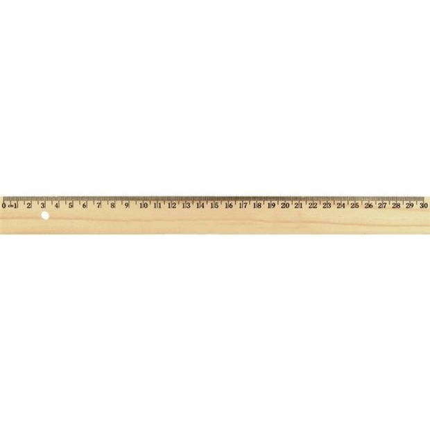 Liniaal hout 30 cm - Liniaal