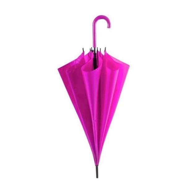 Grote paraplu fuchsia roze 107 cm - Paraplu's