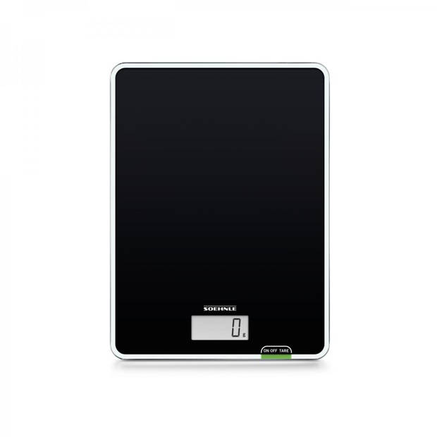 Soehnle keukenweegschaal Page Compact 100 - digitaal - 1 gr nauwkeurig - tot 5 kg - zwart