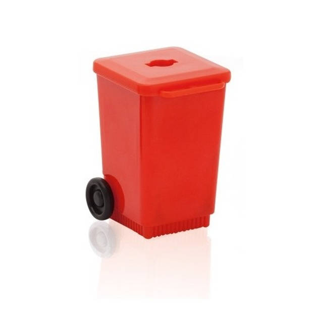 Rode rolcontainer puntenslijper 6 cm - Puntenslijpers