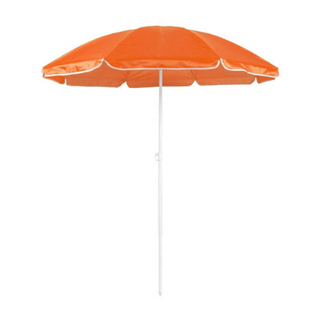 Oranje strand parasol van nylon 150 cm - Parasols