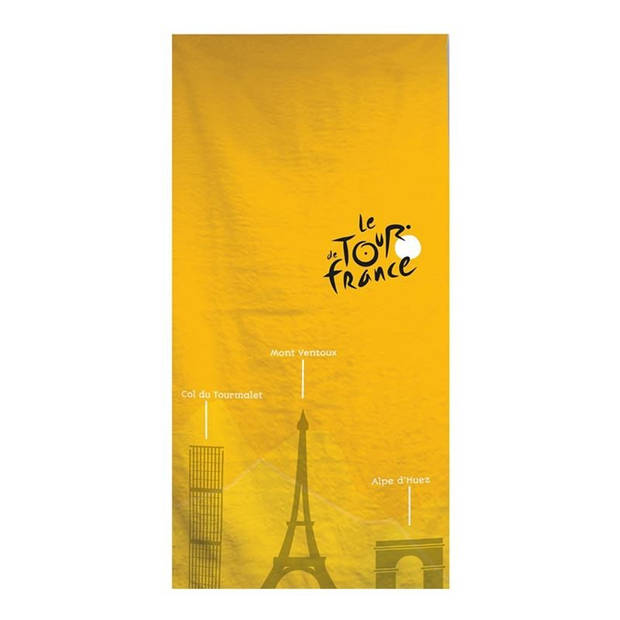 Tour de France strandlaken - 100% katoen - 70x140 cm - Geel