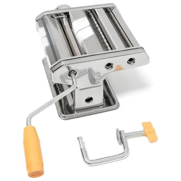 RVS pastamachine met tafelgreep 20,5 x 19,3 x 15,5 cm - Pastamakers / pastamachines
